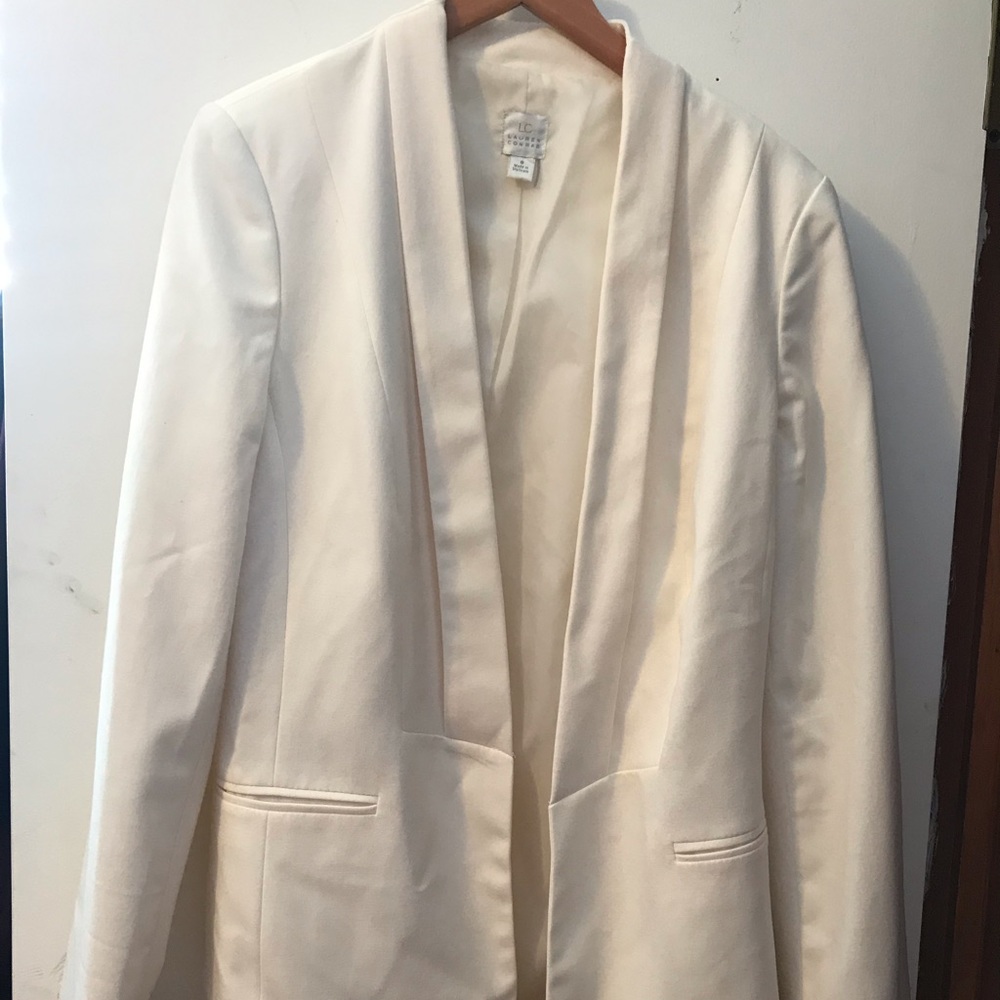 Lauren Conrad Long White Blazer Size 8